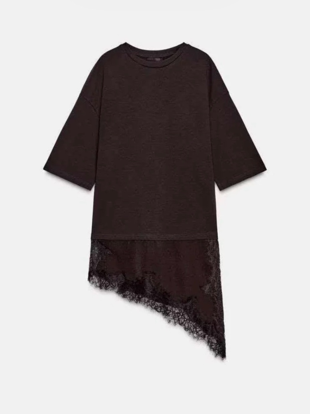 Asymmetric Lace-Hem